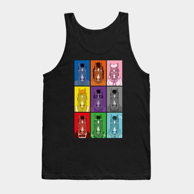 Bojack Horseman Colors Tank Top by JuanGuilleBisbal